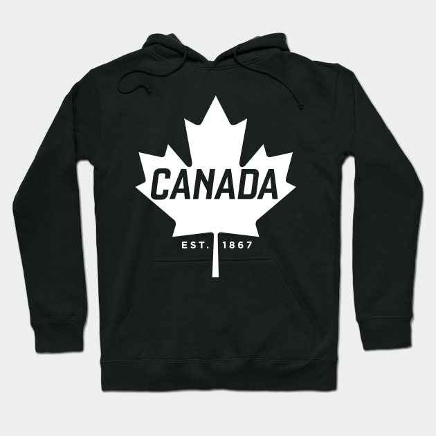 Canada Maple Leaf design - Canada Est. 1867 Vintage Sport Hoodie by Vector Deluxe